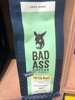 100% Kona Full City Roast 12 oz whole bean