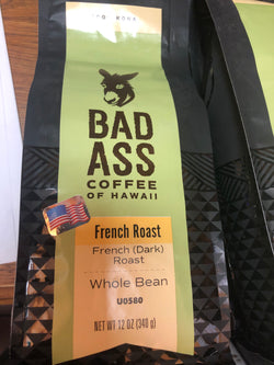 100% Kona French Roast 12 oz whole bean